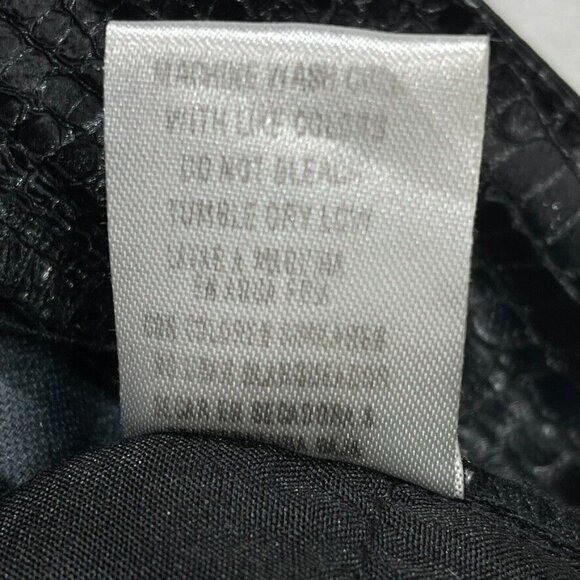 SALT Black Textured Faux Crocodile Pants Straight Leg Mid Rise Womens Size S - Picture 9 of 16